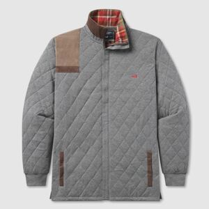 Sothern Marsh Heather Carlyle Sporting Jacket Sweatshirt Washed Gray Size L